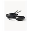KitchenAid Set 3 padelle con rivestimento antiaderente KitchenAid - Nero