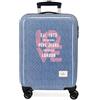 Pepe Jeans Noni Denim, valigia cabina, beauty case, realizzata in ABS, un materiale resistente e leggero, quattro ruote doppie di rotazione multidirezionale, chiusura TSA per viaggiare sicuro e