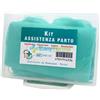 Farvisan KIT ASSISTENZA AL PARTO ABBIGLIAMENTO PROTETTIVO CON CAMICE + MASCHERINA CHIRURGICA + CUFFIA MONOUSO + COPRISCARPE