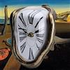 FAREVER Orologio fuso, orologio Salvador Dalì orologio fuso per decorazione casa ufficio mensola scrivania tavolo divertente regalo creativo, Roma oro antico