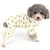 Zunea - Tuta per cani di piccola taglia, in cotone, motivo papere, copre le quattro zampe, unisex, per cani, gatti altri piccoli animali domestici