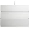 Web Convenienza Mobile Bagno con Cassetti Moderno - Mobiletto Lavandino Bagno - Colore Bianco Lucido - Base a terra 3 cassetti - 100 cm