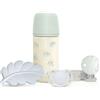 Suavinex Poetry Set Regalo Neonato 0-6 Mesi con Biberon, Massaggiagengive, Ciuccio e Portasucchietto - Azzurro