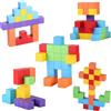 GAGAKU Blocchi Costruzione Magnetici per Bambini Mattoncini Magnetici Giocattoli 30 pezzi Magnetiche Bambini Magnetiche Cubi Magnetici Costruzione ab 18+ mese Ragazzo Ragazza Bambino Montessori Giocattoli