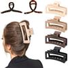 GGUFAY 6 Pezzi Pinze per Capelli Donna,Ciappo per Capelli Antiscivolo,Leopardo Capelli Clip, Pinze per Capelli Grandi,per Donne Capelli Spessi
