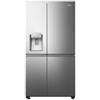 Hisense PRONTA CONSEGNA - SPEDIZIONE IMMEDIATA Frigorifero Side by Side Classe E dispenser acqua e ghiaccio con serbatoio interno Inox Hisense RS818N4TIE