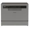Candy PRONTA CONSEGNA - SPEDIZIONE IMMEDIATA Lavastoviglie Compatta da Appoggio Libera Installazione 6 Coperti Classe E 5 Programmi 55 cm Silver Candy CP 6E51LS