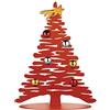 Alessi Bark for Christmas Decorazione Natalizia di Design a Forma di Albero, Acciaio, Rosso, M