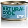 Natural Code Cat Steril 05 Tonno con Pesce Bianco Lattina 85 gr