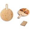 hi!dea™ Tagliere rotondo in bambù CARAWAY ROUND personalizzate o neutre