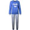 Coconuda Pigiama Donna Lungo in Caldo Cotone, Art.CCPGD34F Blu L