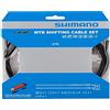 SHIMANO Kit Cables de Cambio-Polímero MTB Negro