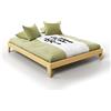 Vivere Zen Letto artigianale - Argan (Frassino Massiccio) (Misure Est. 97x207 (Int. 90x200))
