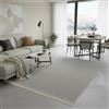 Jimri - Tappeto passatoia Tepiche per soggiorno, camera da letto, cucina, bagno, tappeto Boho Kelim, Passatoia tappeto - grigio chiaro, 120 x 170 cm.