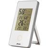 Alecto WS-75 - Termometro/igrometro Digitale, Misura la Temperatura e l'umidità in Ambienti Interni, Funzionamento a Batteria, Display LCD, Bianco