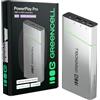 Green Cell Powerbank Greencell PowerPlay Pro 20800 mAh 65 W, USB-C PD, ricarica rapida per MacBook, console, iPhone 16/15/14 Pro Max, caricatore esterno con 2 USB C, 1 USBA, ideale per viaggi, Airline Approved
