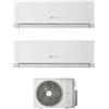 Hermann Saunier Duval Condizionatore Climatizzatore Hermann Saunier Duval Dual Split Inverter R-32 VivAir Max 7000+18000 BTU Con SDH1-050MNA2O Wi-Fi Integrato