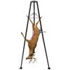 VEVOR Argano per Cervi con Treppiede, Carico di 226,8 kg, Argano per Selvaggina da Caccia con Gambrel e Argano Manuale, Accessorio per Pulizia Scuoiatura e Spostamento della Selvaggina da Caccia, Nero