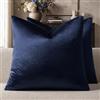 GIGIZAZA - Set di 2 federe decorative per divano, 45,7 x 45,7 cm, cuscini quadrati in velluto blu