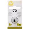 Wilton Beccucci in Acciaio Inox #70 Foglia Cardato, Beccucci Sac a Poche, Piping Tip Riutilizzabile per Decorare Torte, Cupcake, Biscotti, Pasticcini