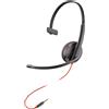 Hp Cuffia Hp Poly Blackwire 3215 Mono Usb-c/3.5mm per ufficio/call Center con microfono Nero [8X227AA]