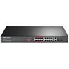 MERCUSYS Switch Mercusys MS118CP 16 porte 10/100 Mbps Nero