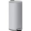 HOMCOM Bidone da Cucina da 30L, a Pedale con Secchio Interno, Coperchio a Chiusura Soft, 36x30x60,5cm, Grigio | Aosom Italy