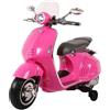 Moto Elettrica per Bambini Piaggio Vespa 946 12V con Parabrezza-Rosa
