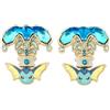 Pokémon Center PC233 Accessorio Pokemon Center Orecchini traforati Acqua Vaporeon Terrestre