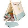 PINOLINO Yuma - Tenda da gioco per bambini, con finestra, tappetino e ghirlanda,
