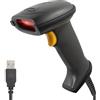 Atlantis A08-LS160 Lettore Codici a Barre Barcode reader scanner 1D Laser (650nm), 300 scansioni sec, codice farmaceutico, collegamento USB, guida rapida.