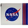 NASA Agenzia Spaziale Patch Astronauta Tuta Spaziale Portafoglio/Portamonete Bi-Fold ID & Porta-Tessere, Bianco