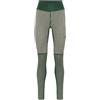Kari Traa Smekker, leggings termici, donna, verde scuro