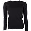 Helios Merino One, maglia intima da sci da donna, nera