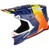Acerbis Casco Moto Cross OFFROAD T711 Blu Arancio