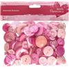 Papermania Lotto Pulsanti Colori Assortiti 250 g Rose