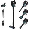 Hoover [HF410P Nuovo aspirapolvere senza fili, manovrabilità a 360° per tutti i tipi di pavimenti, spazzola anti-groviglio con luci LED, mini turbo spazzola per rimuovere capelli e peli di animali