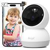 Alaga Telecamera Interna 2K, Rilevamento AI Persone/Animali, Wi-Fi 2.4/5GHz, Visione Notturna, Audio Bidirezionale, 360° Pan/Inclinazione, con Alexa/Google, Scheda TF 32GB Inclusa
