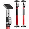 3-H Puntello Telescopico Regolabile 40-70cm 2 Pezzi, Aste Telescopiche Palo Telescopico Carico 50KG, Asta Telescopica Regolabile Acciaio Inox Robusto per Costruzione, Opere (Rosso)