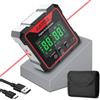 JUSTOOL Angle Finder Digitale con Ricarica USB LCD Inclinometro 4x90° con Magnetico Forte su 4 Lati Level Box Goniometro Impermeabile IP54 per Carpenteria Edilizia Muratura Automobile