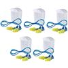 3M Set di 5 tappi per orecchie E-A-R Ultrafit X UF01014, con cordino, SNR = 35 dB, riutilizzabili, con custodia inclusa