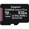 Kingston Technology 512GB microSDXC Canvas Select SDCS2/512GBSP