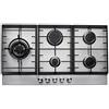 Teknix Signature Collection SCGH91X - Piano cottura a gas con bruciatore wok da 3,8 kW, in acciaio INOX, 90 cm