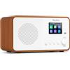 Audizio Avio Radio Dab+ Bluetooth, USB, Timer e Orologio, Display TFT da 2,4, Radio digitale per casa, cucina e camera da letto, potenza da 30 W, ingresso aux, design compatto ed elegante. Colore