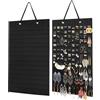 HMCEY Portagioielli da Appendere,Porta Collane da Armadio,Hanging Jewelry Organizer Gioielli da Appendere,Appendi Collane da Armadio,Porta Orecchini Organizer da Parete,Appendi Orecchini da Parete
