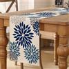 AwzyGous Runner per il Tavolo Blu Navy Floreale, Blu Nebbia Dalia, Centro Tavola Moderno Decorazione da Tavolo da Cucina Tovaglia per Matrimoni, Sala da Pranzo, Interni, Decorazioni per Feste, 40x180 cm