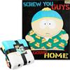 South Park Coperta Pile Morbido Copridivano per Accessori Letto Eric Kenny Cartman Viaggio Decorazioni Casa 130x150cm Diverte Regalo Uomo (Nero/Multicolore Eric)