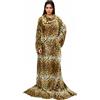 Catalonia Classy Coperta leopardo indossabile con maniche, Regalo per adulti donne uomini, extra caldo pile leggero accogliente coperta corpo, TV avvolgere coperta di lancio con tasca