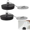 Tappo Universale Per Lavabo E Vasca In Gomma Con Catena, Acciaio Inox, 40/43/50 Mm - 2