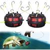 PacuM 2 Pezzi Amo Omnidirezionale Con Dispositivo Girevole a 360° Contiene 6 Ami Attrezzatura da Pesca Mare Argento Ami da Pesca Metallo per Luccio Luccioperca Pesce Persico Trota